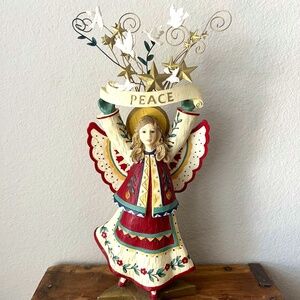 Vintage 2003 Kathy Killip for Demdaco "Peace Angel" Folk Art Figurine